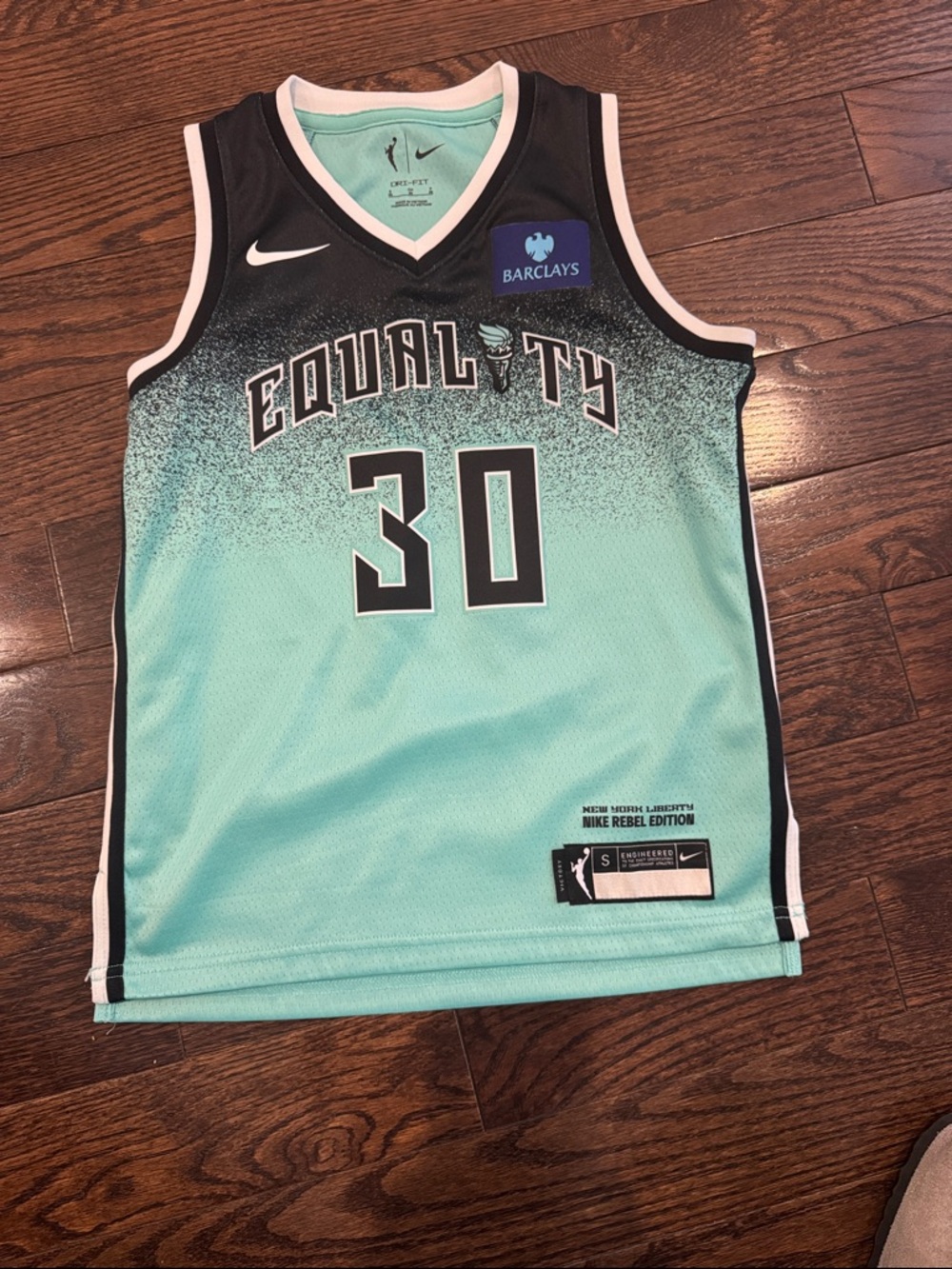New York Liberty basketball jersey #30 Stewart size small youth size 8
